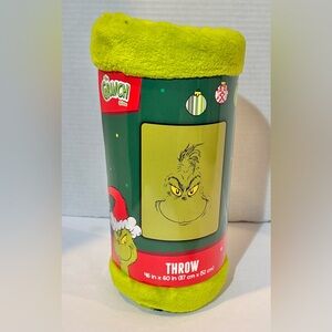 The Grinch Throw Blanket 46”x60” BNWT